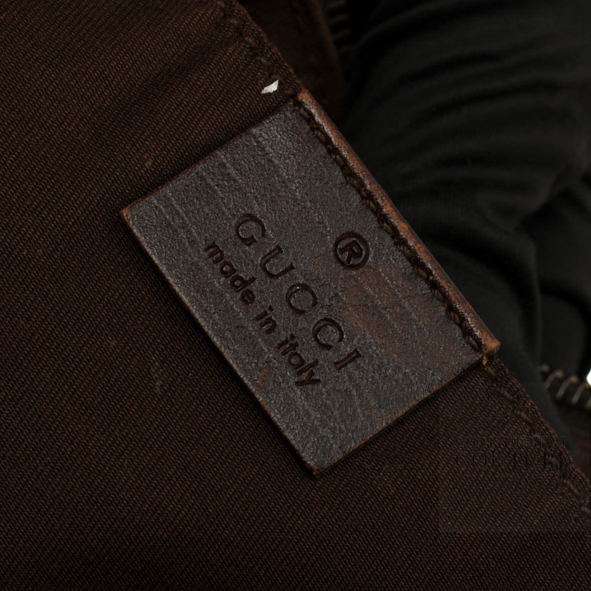 Gucci Beige/Ebony GG Plus Canvas Pochette