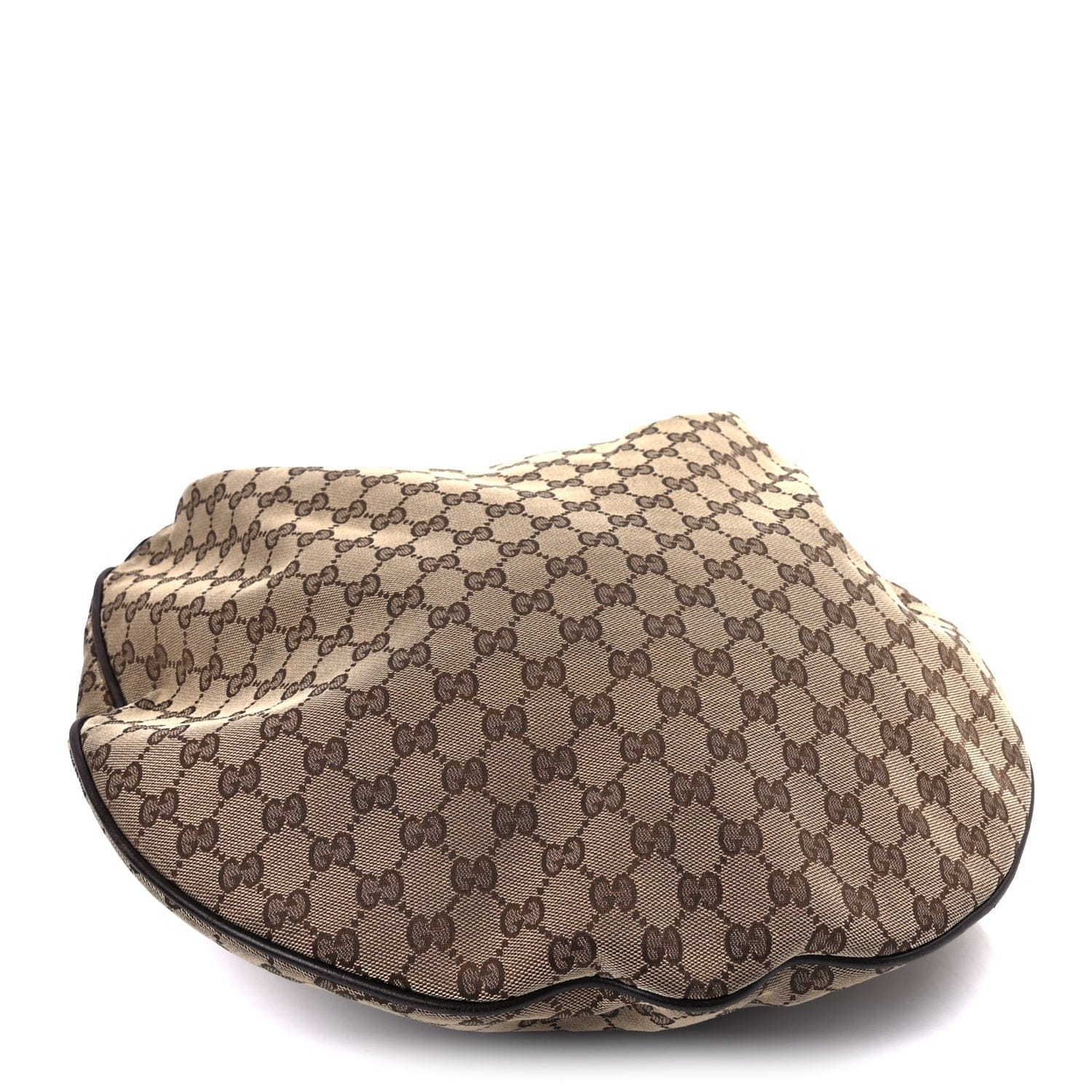 Gucci Monogram Large Wave Hobo Dark Brown