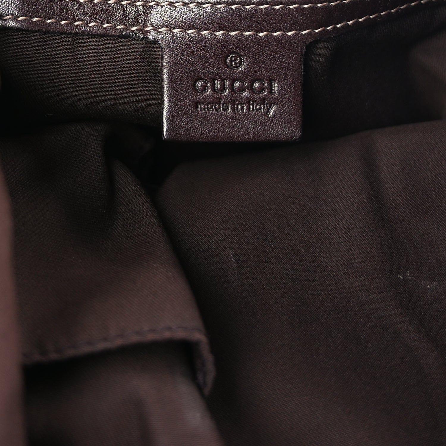 Gucci Monogram Large Wave Hobo Dark Brown