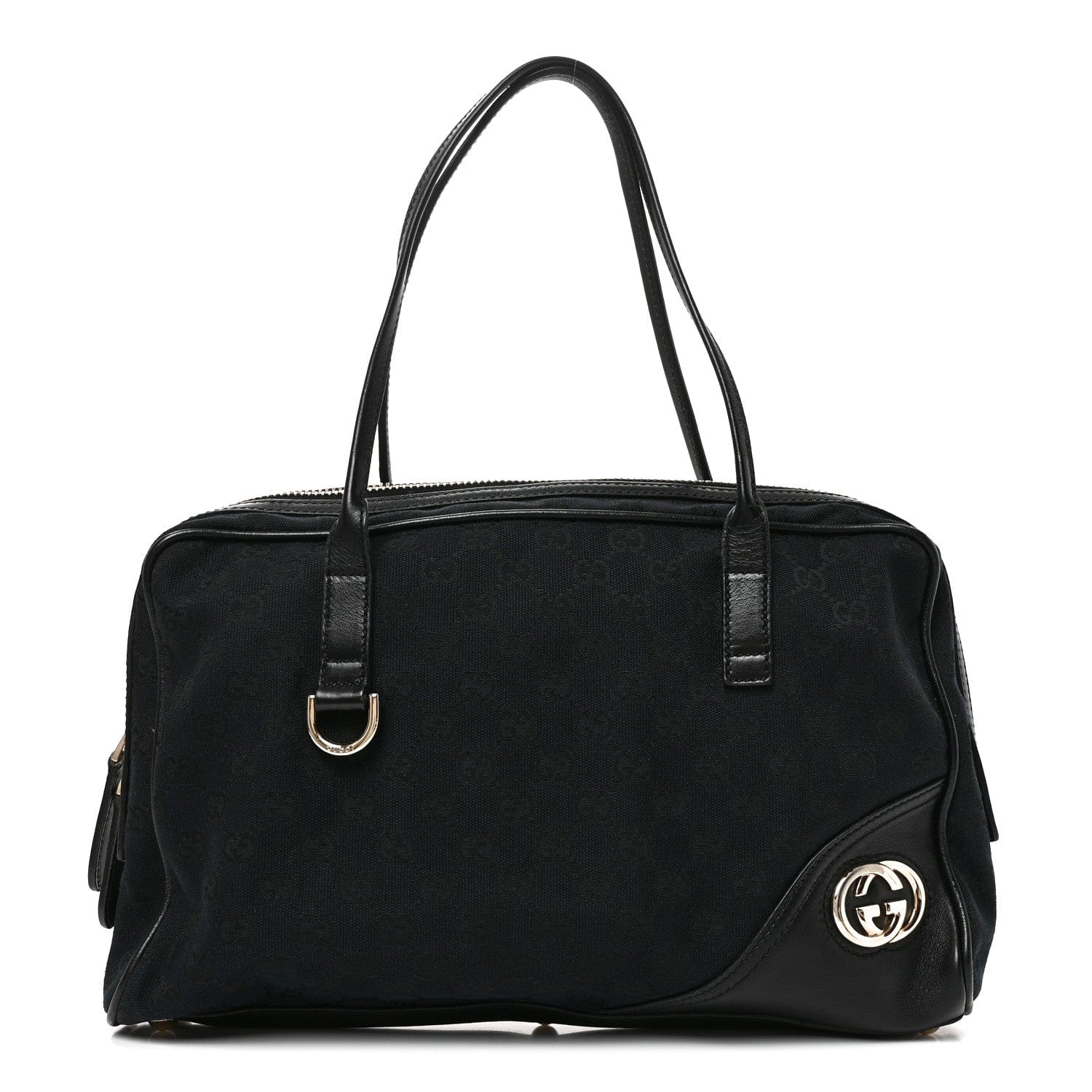 Gucci Monogram Medium New Britt Boston Black