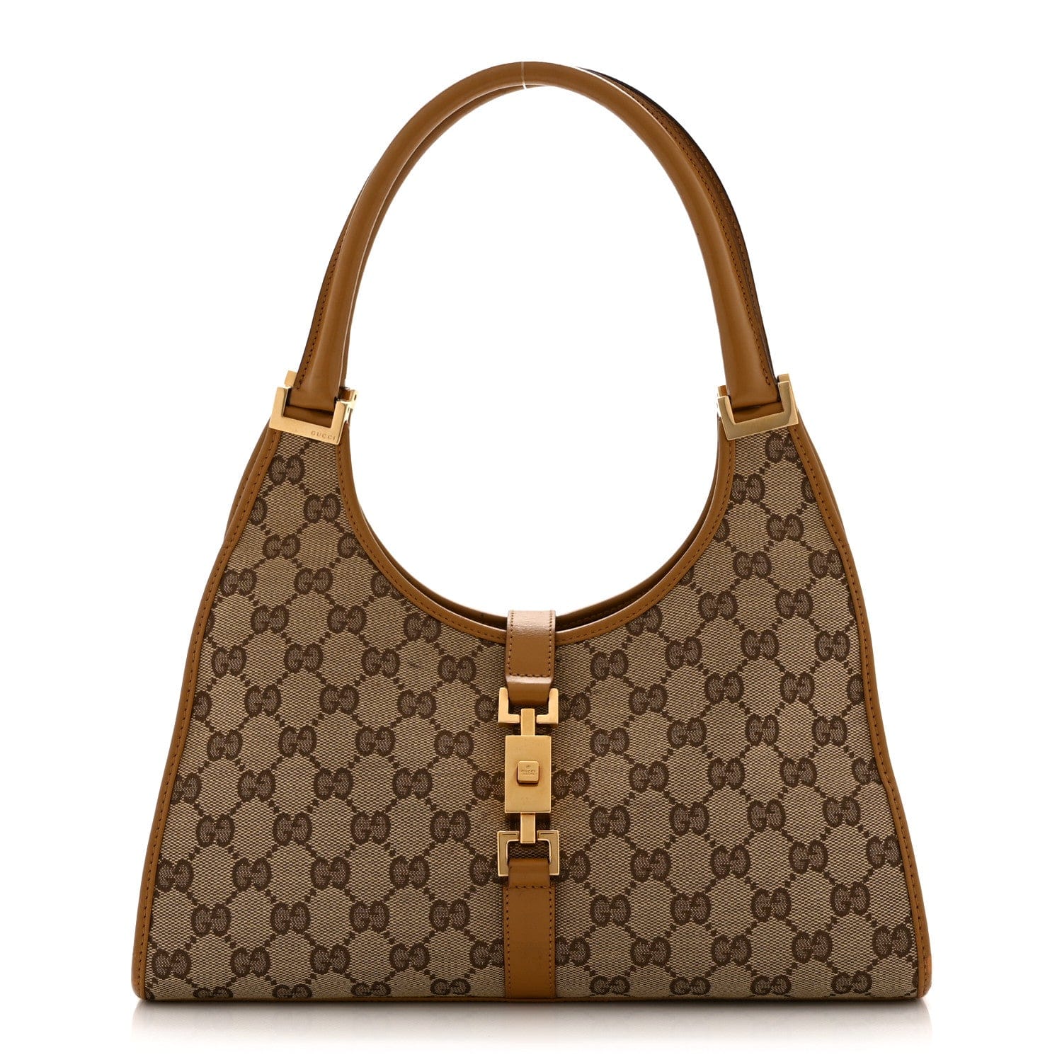 Gucci Monogram Small Bardot Bag Brown
