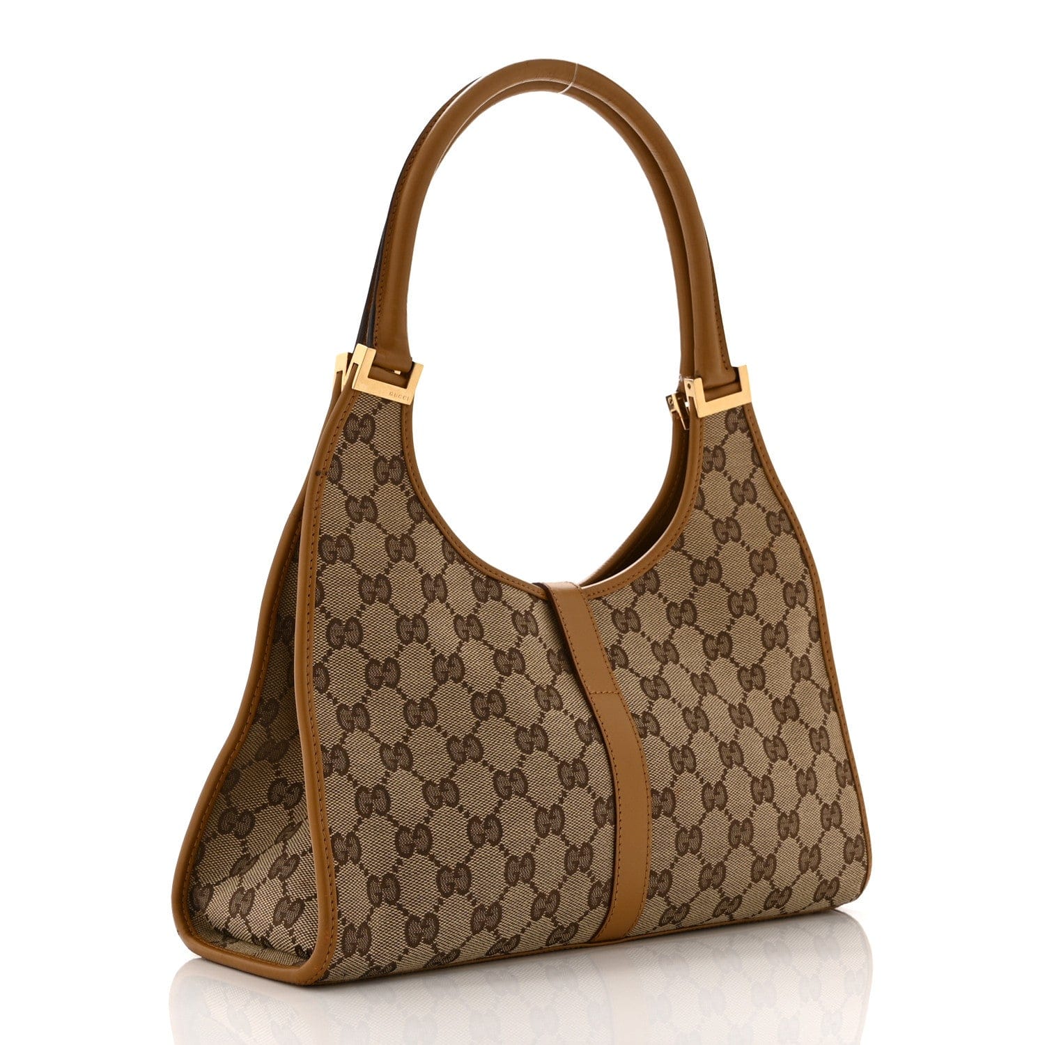 Gucci Monogram Small Bardot Bag Brown