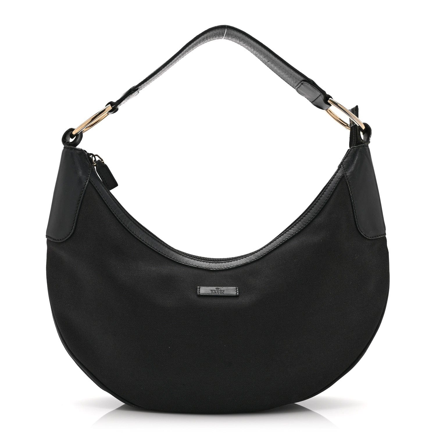 Gucci Monogram Half Moon Hobo Black