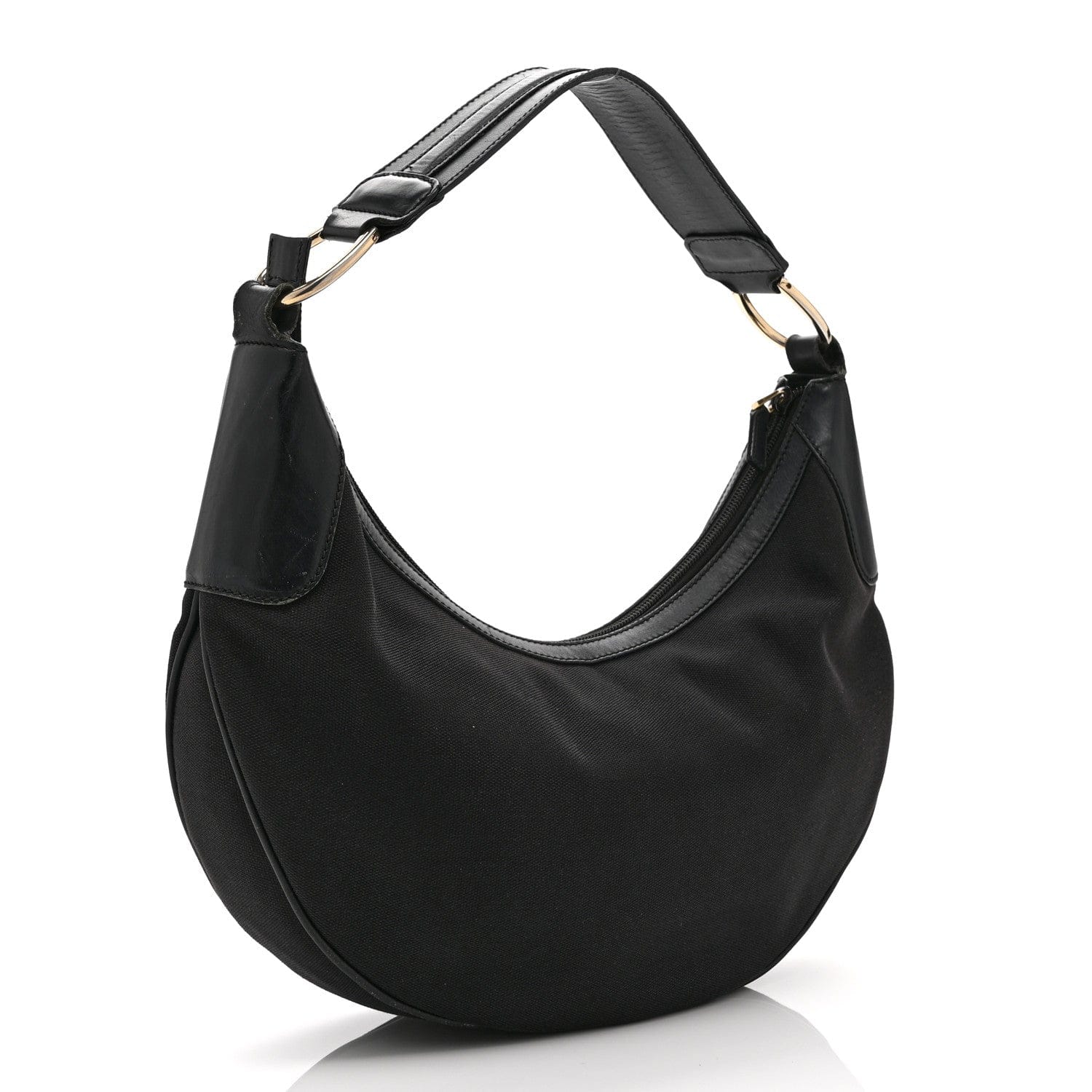 Gucci Monogram Half Moon Hobo Black