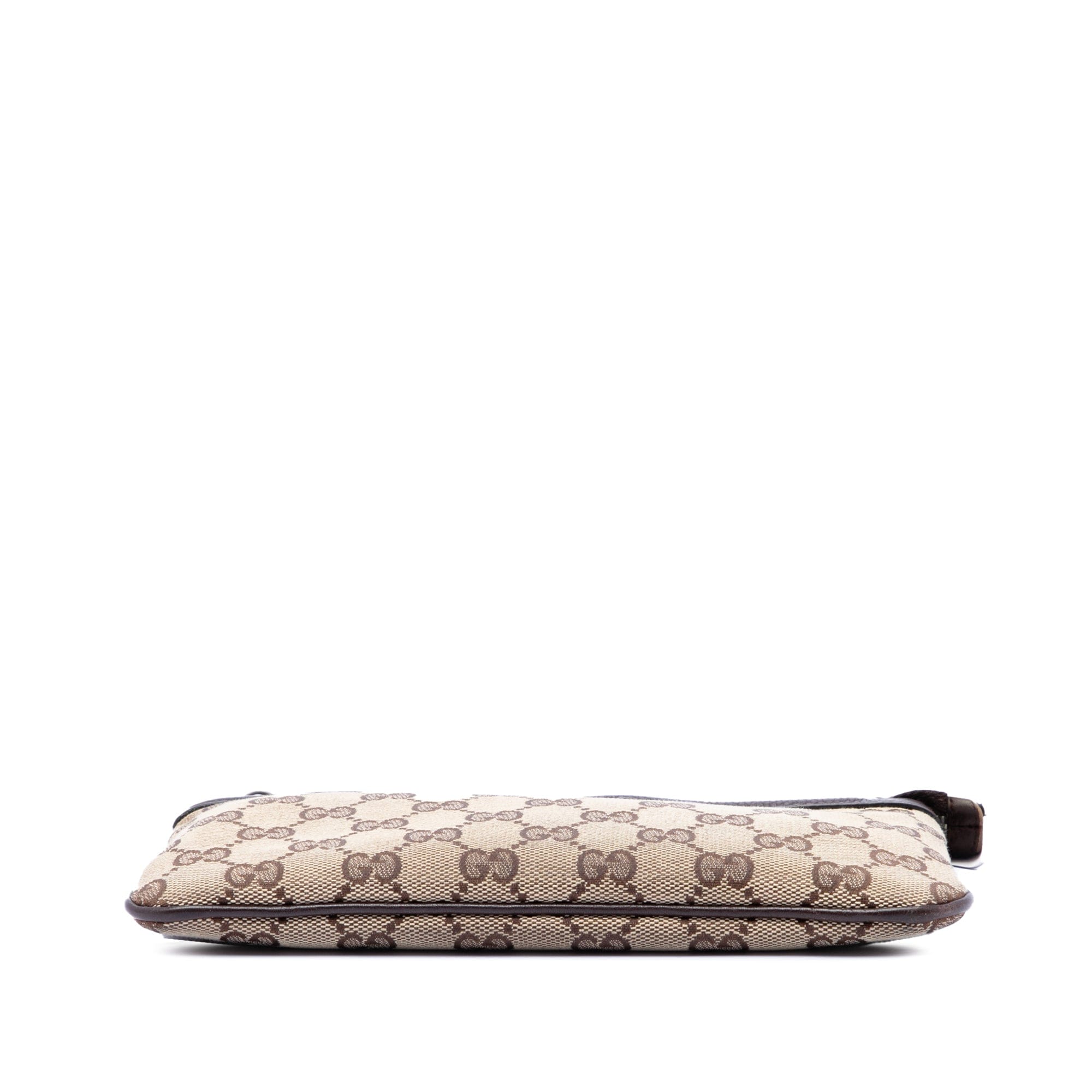 Gucci GG Canvas Horsebit Wristlet Pochette