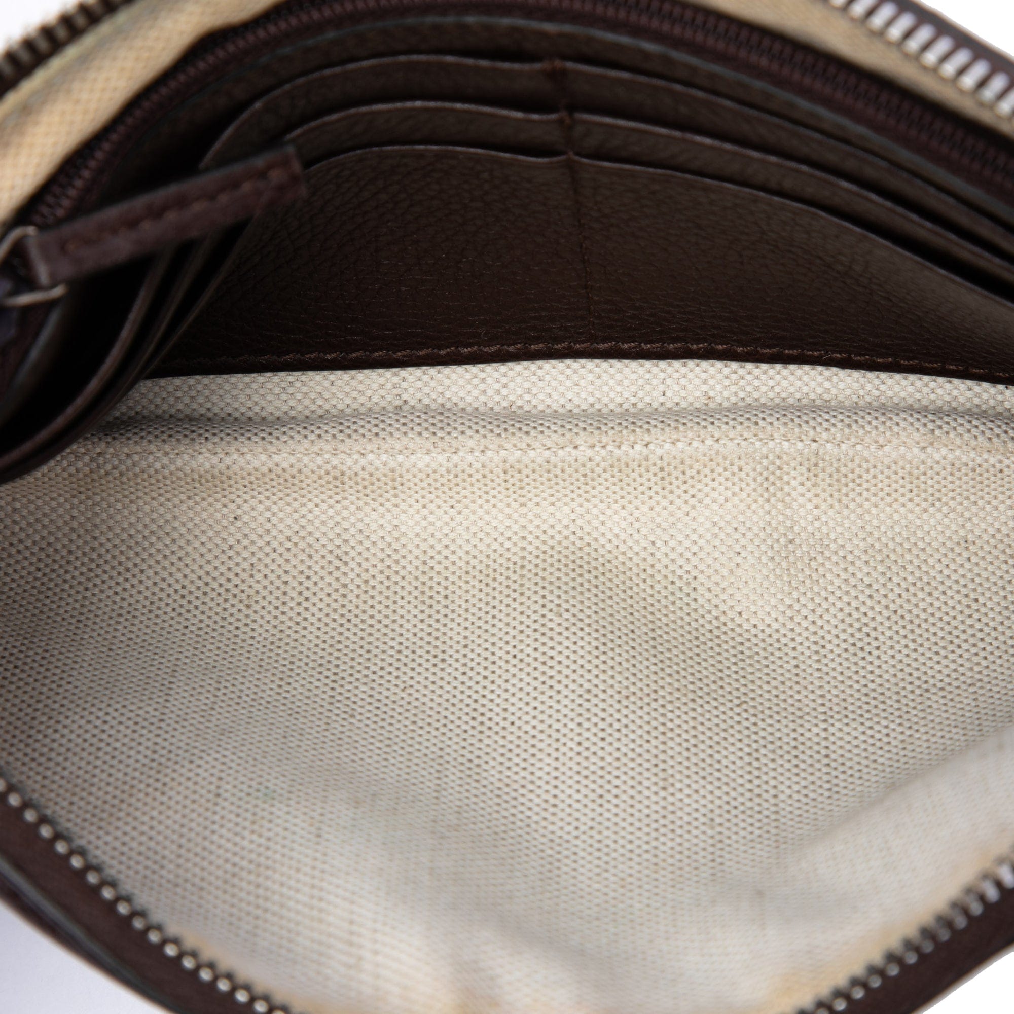 Gucci GG Canvas Horsebit Wristlet Pochette