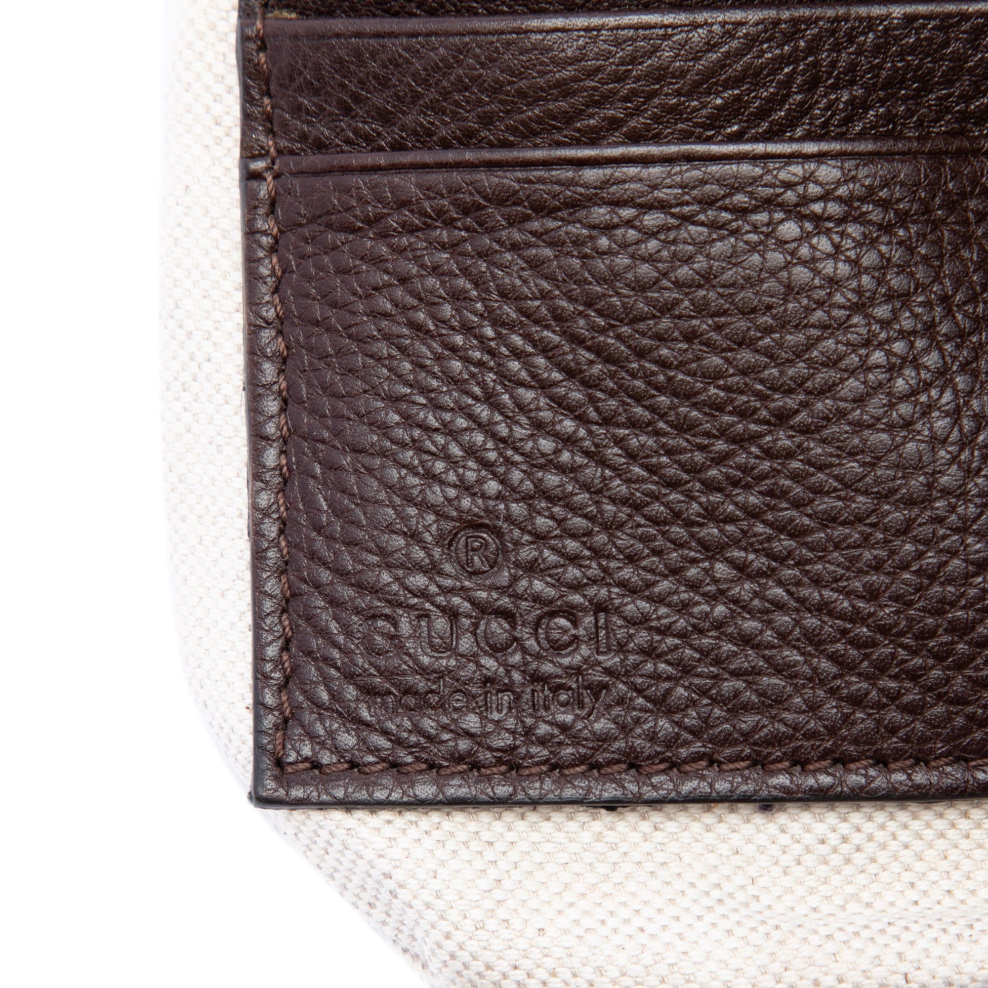Gucci GG Canvas Horsebit Wristlet Pochette