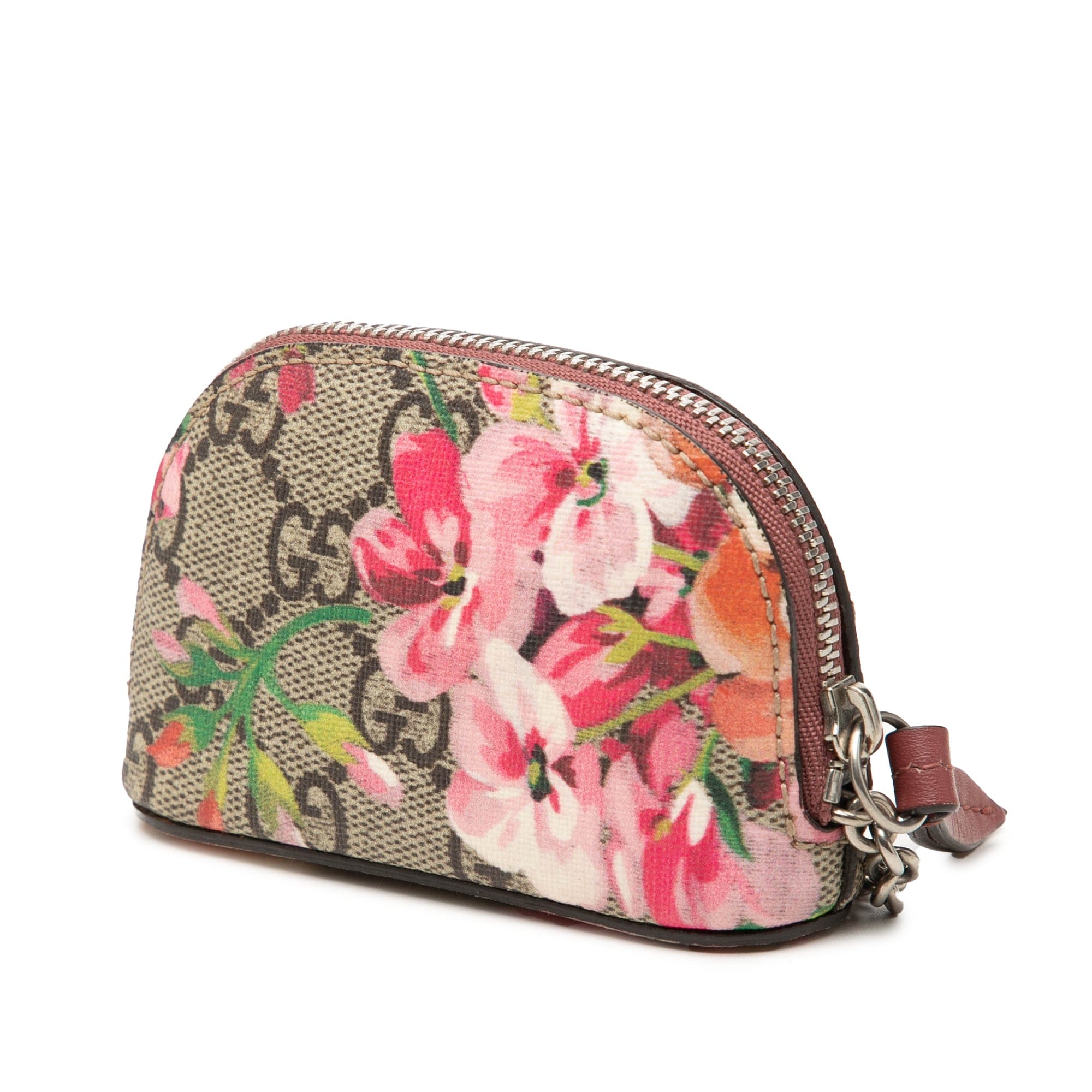 Gucci GG Supreme Blooms Chain Coin Pouch
