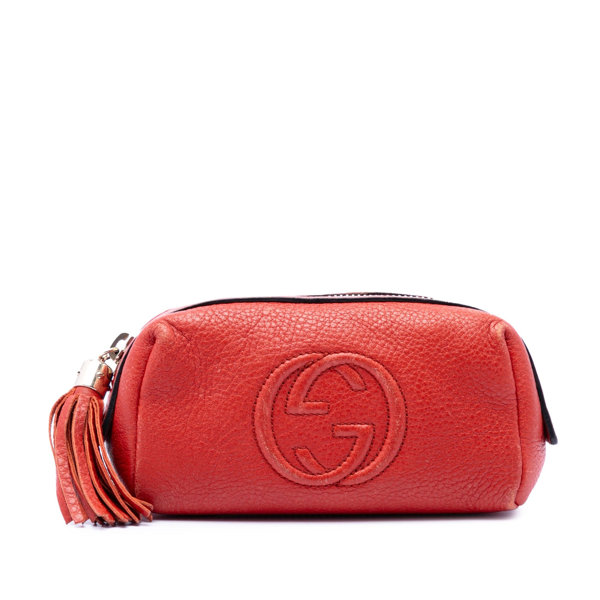 Gucci Pebbled Calfskin Soho Cosmetic Pouch