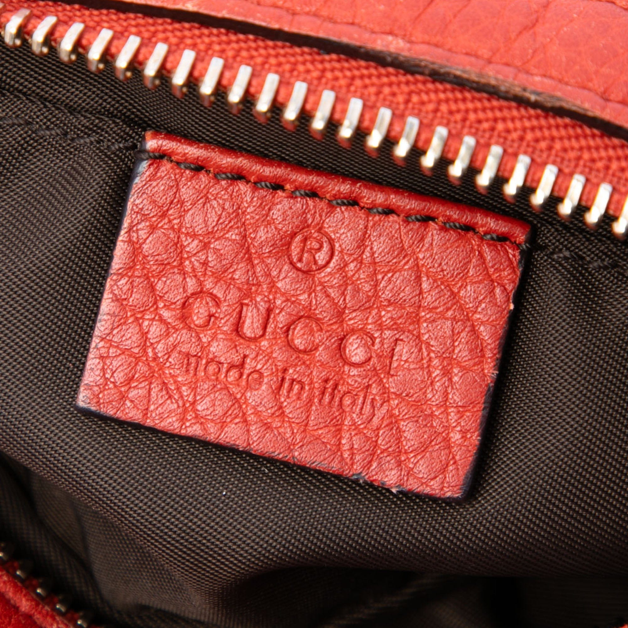 Gucci Pebbled Calfskin Soho Cosmetic Pouch