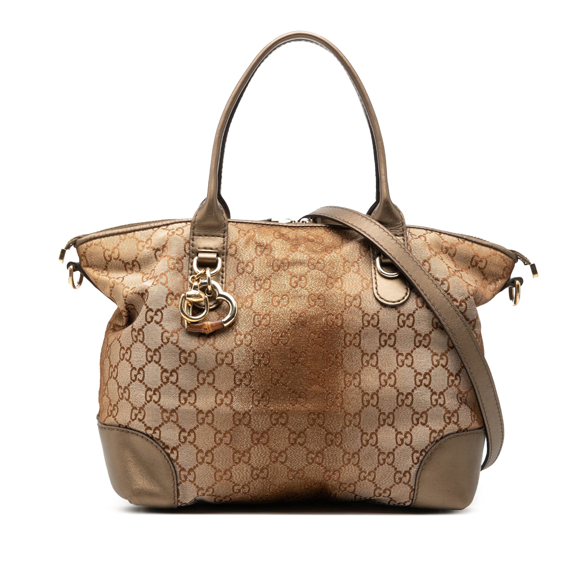 Gucci GG Lurex Heart Bit Satchel