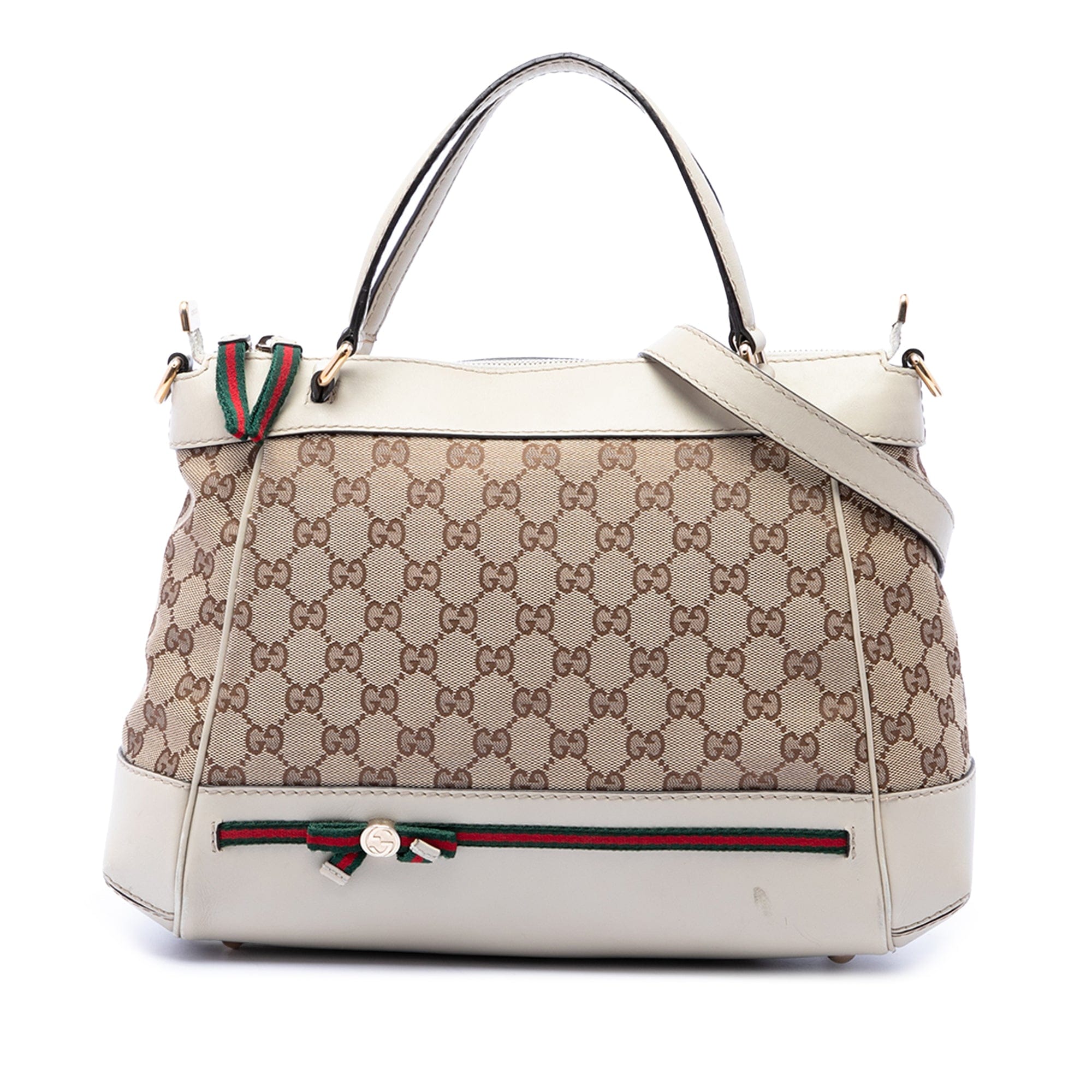 Gucci GG Canvas Web Mayfair Satchel
