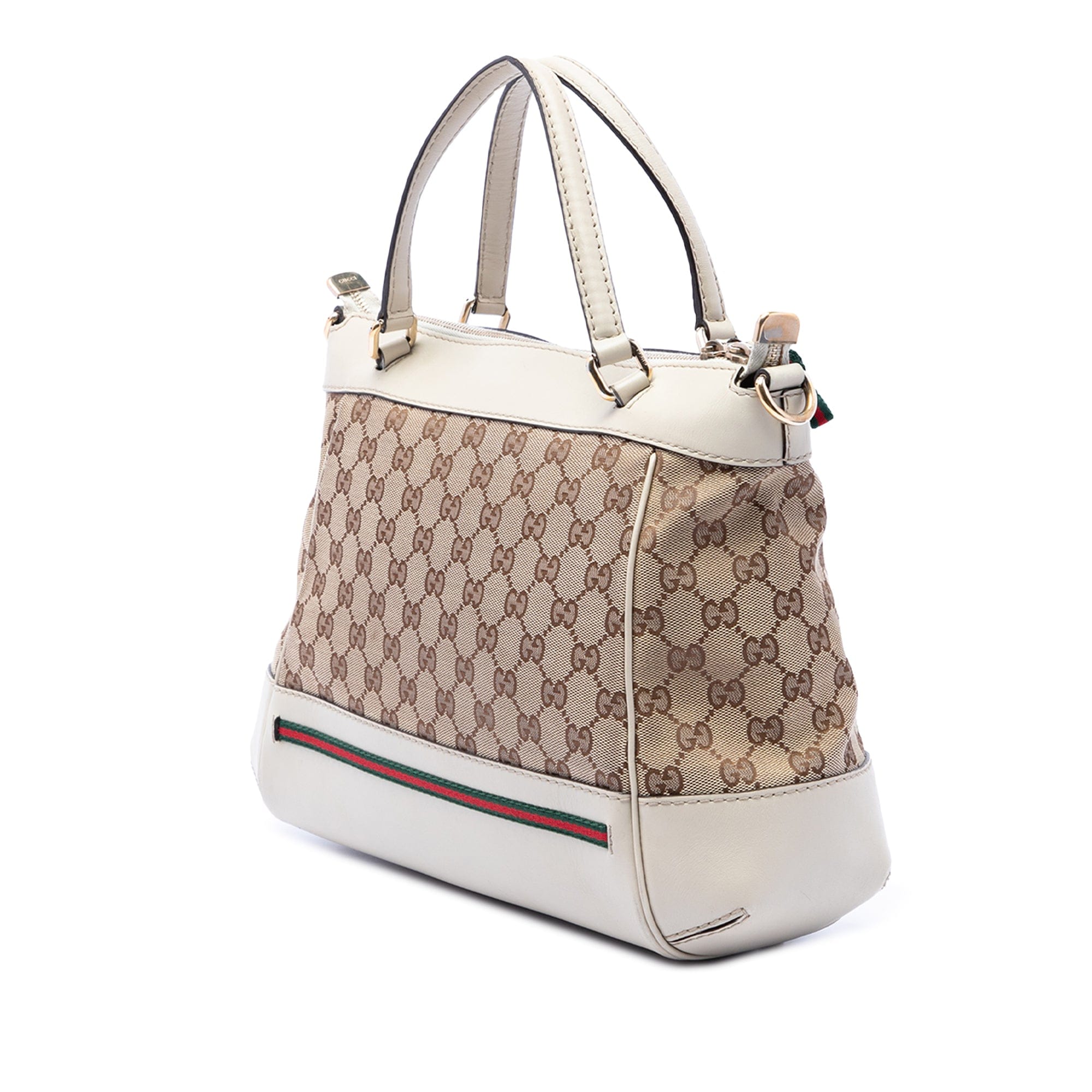 Gucci GG Canvas Web Mayfair Satchel