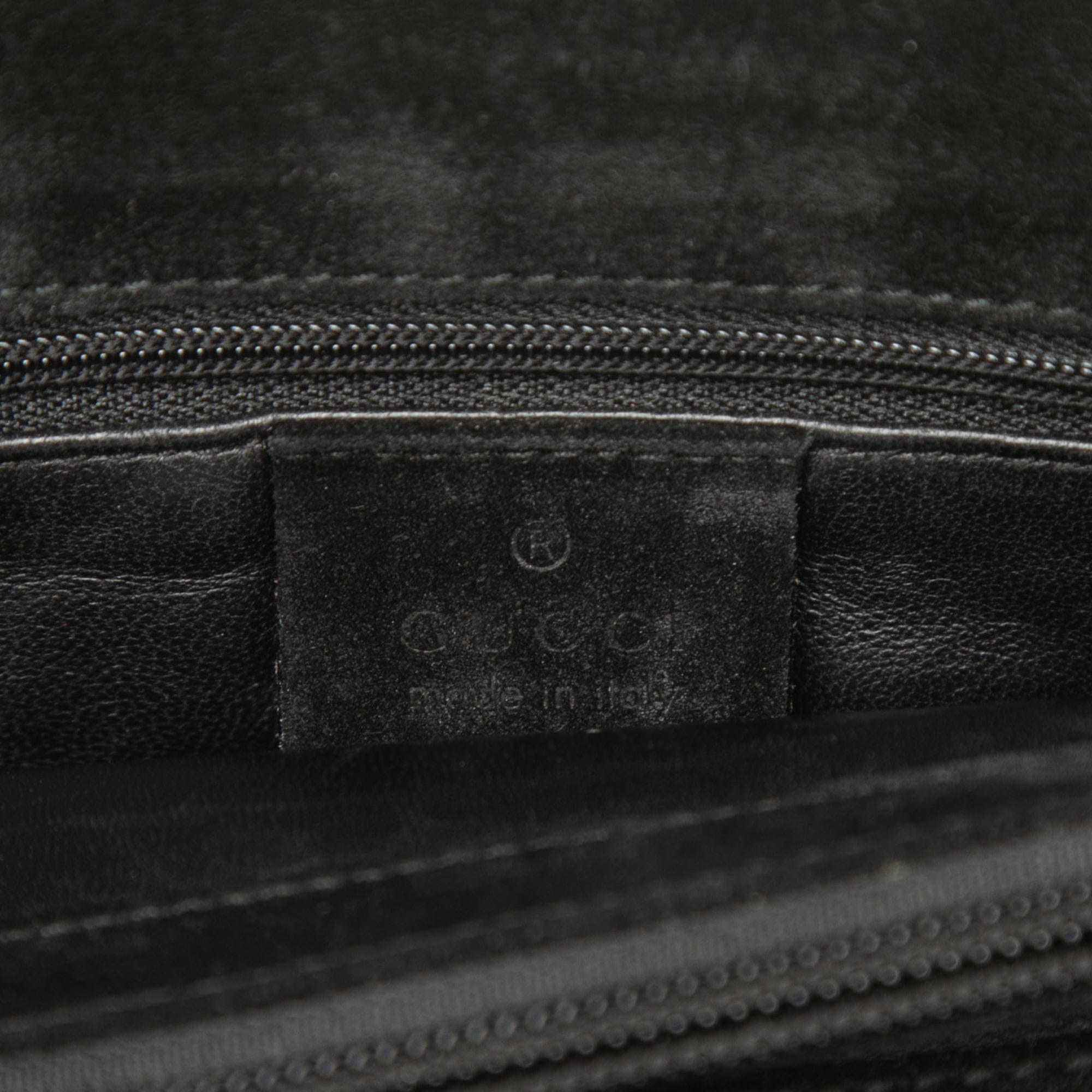 Gucci Suede Metal Handle Bag