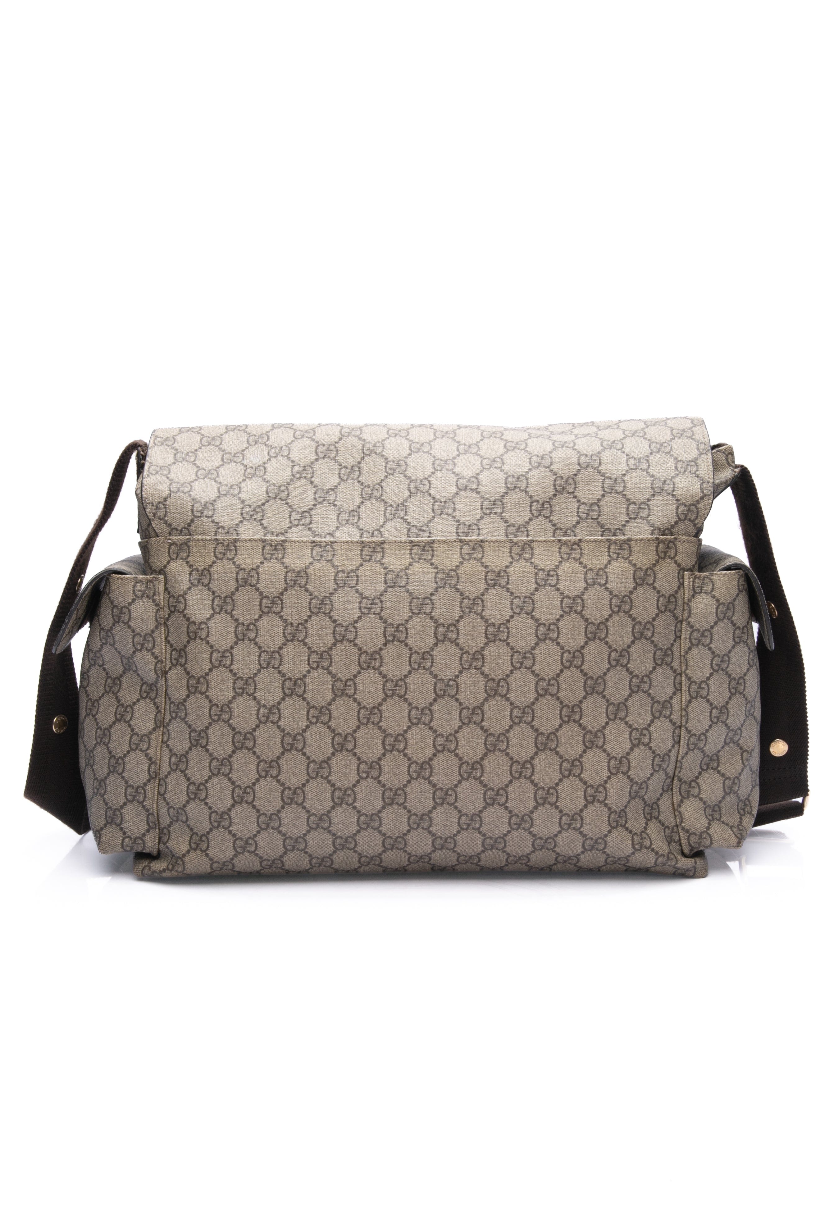 GUCCI GG Supreme Plus Coated Canvas Diaper Bag