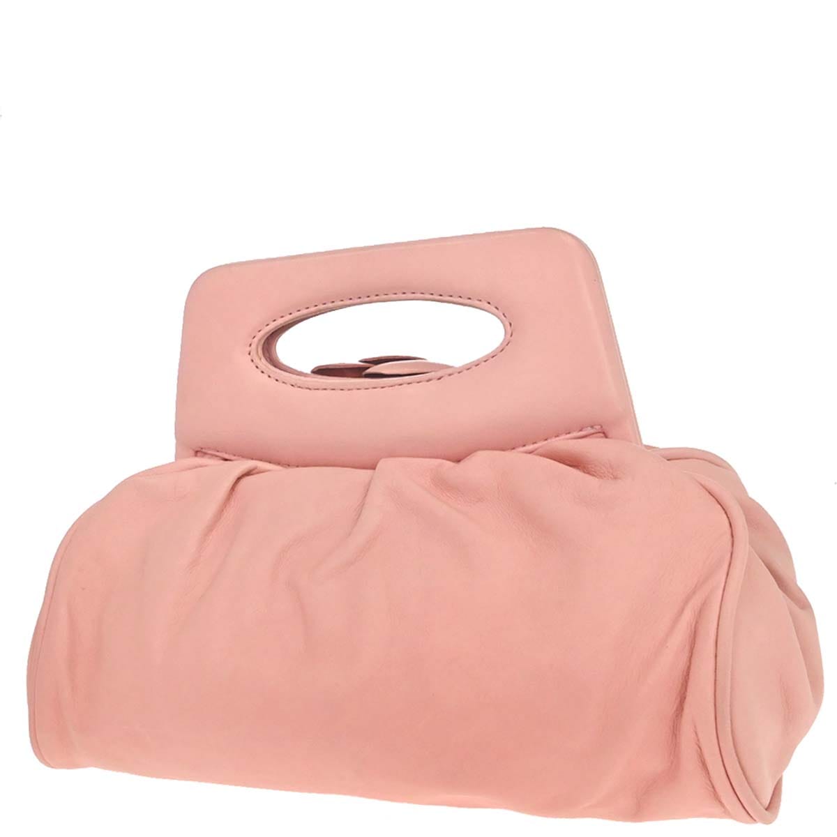 Chanel 2003 - 2004 Pink Lambskin Camellia Handbag