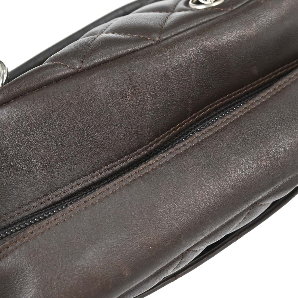 Chanel 2005 - 2006 Brown Calfskin Cambon Ligne Handbag