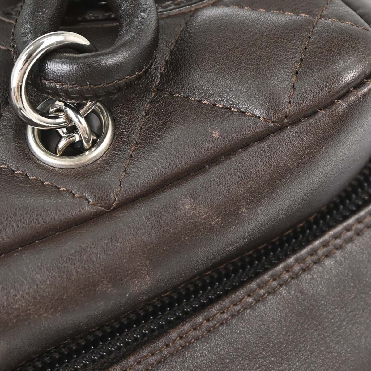 Chanel 2005 - 2006 Brown Calfskin Cambon Ligne Handbag