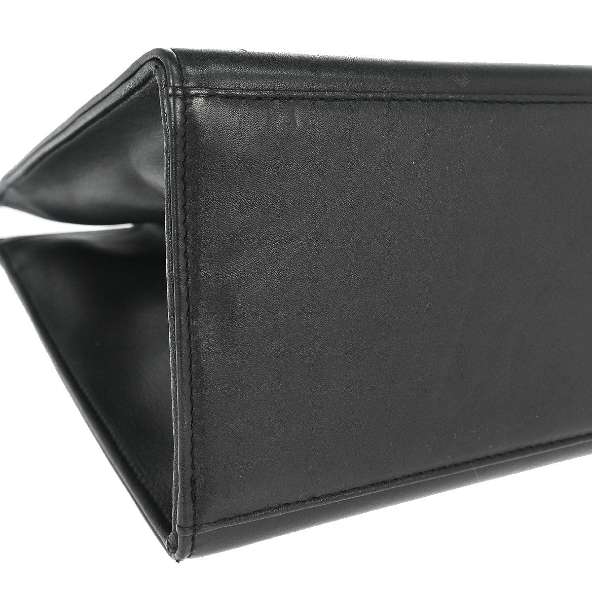Chanel 1997 - 1999 Black Calfskin Tortoiseshell Handbag
