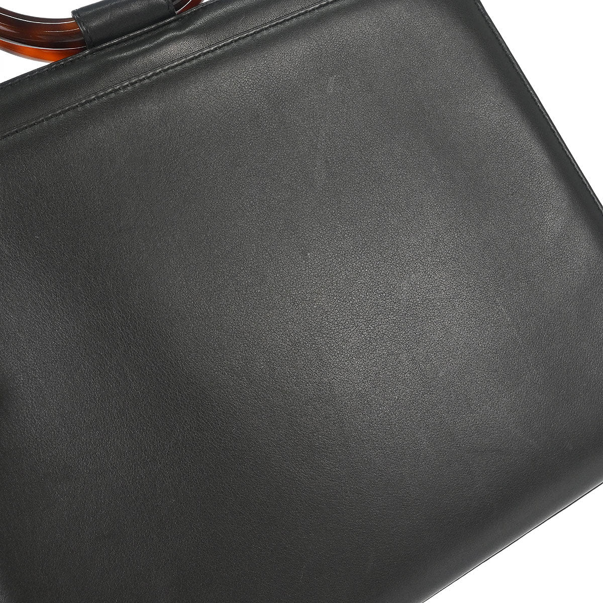 Chanel 1997 - 1999 Black Calfskin Tortoiseshell Handbag