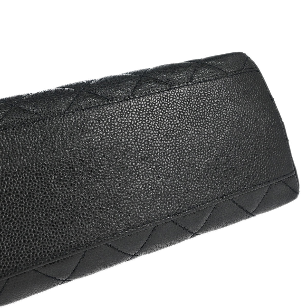 Chanel 2000 - 2002 Black Caviar Skin Kelly Handbag