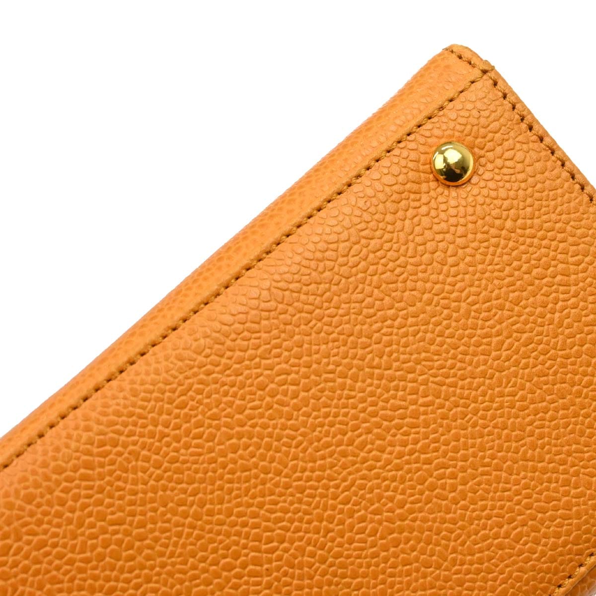 Chanel 1997 - 1999 Orange Caviar Skin Handbag