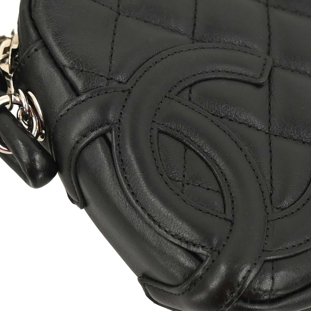 Chanel 2003 - 2004 Black Calfskin Cambon Ligne Handbag