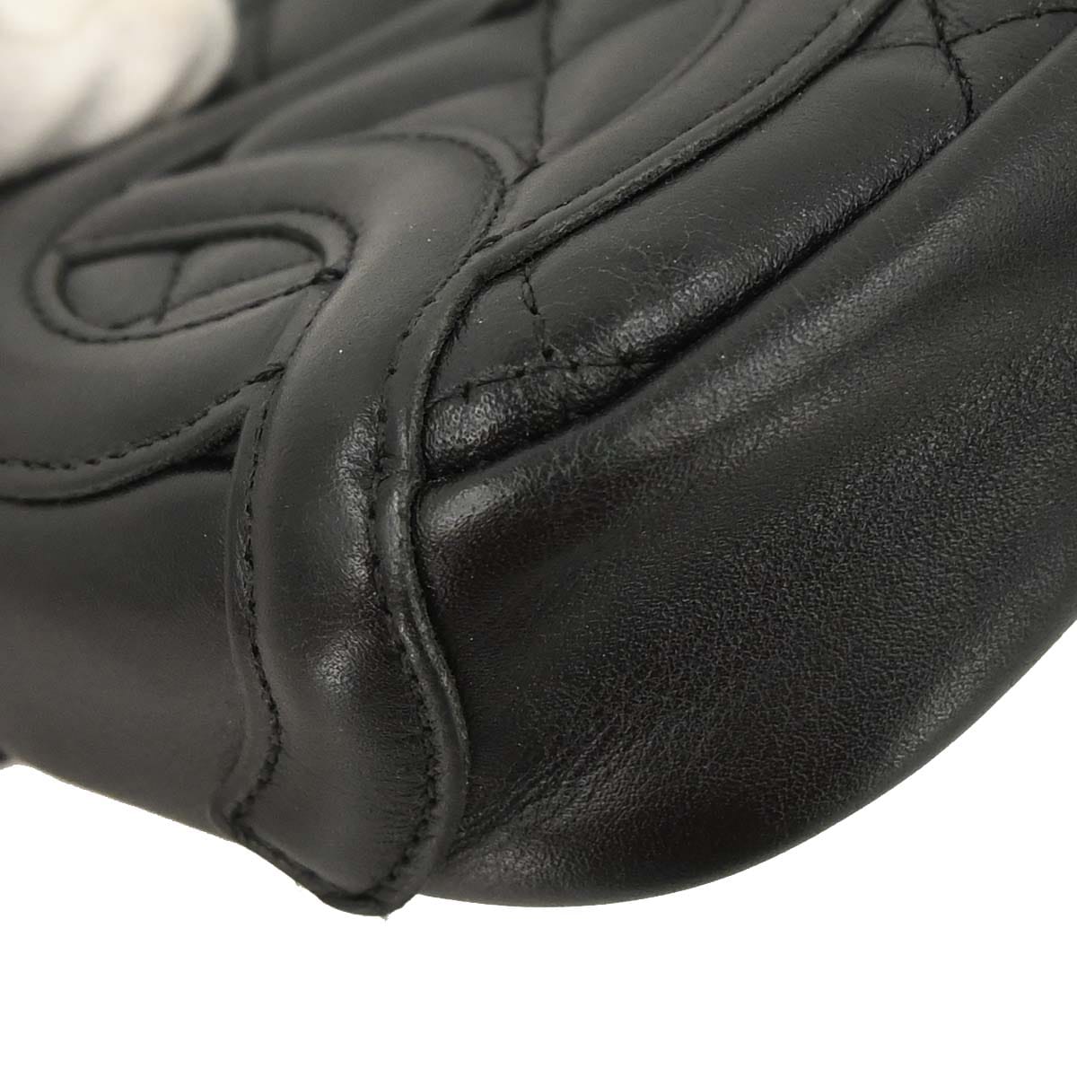 Chanel 2003 - 2004 Black Calfskin Cambon Ligne Handbag