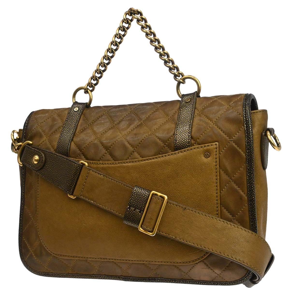 Chanel 2012 - 2013 Brown Calfskin Paris - Bombay Back to School Messenger 2way Shoulder Handbag