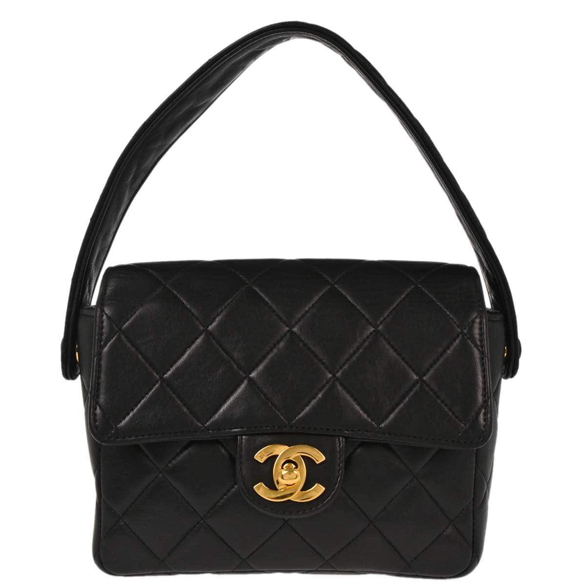Chanel 1994 - 1996 Black Lambskin Handbag