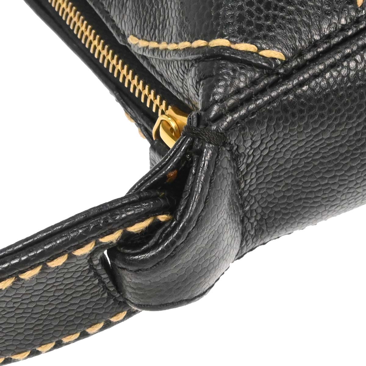 Chanel 2004 - 2005 Black Caviar Skin Handbag