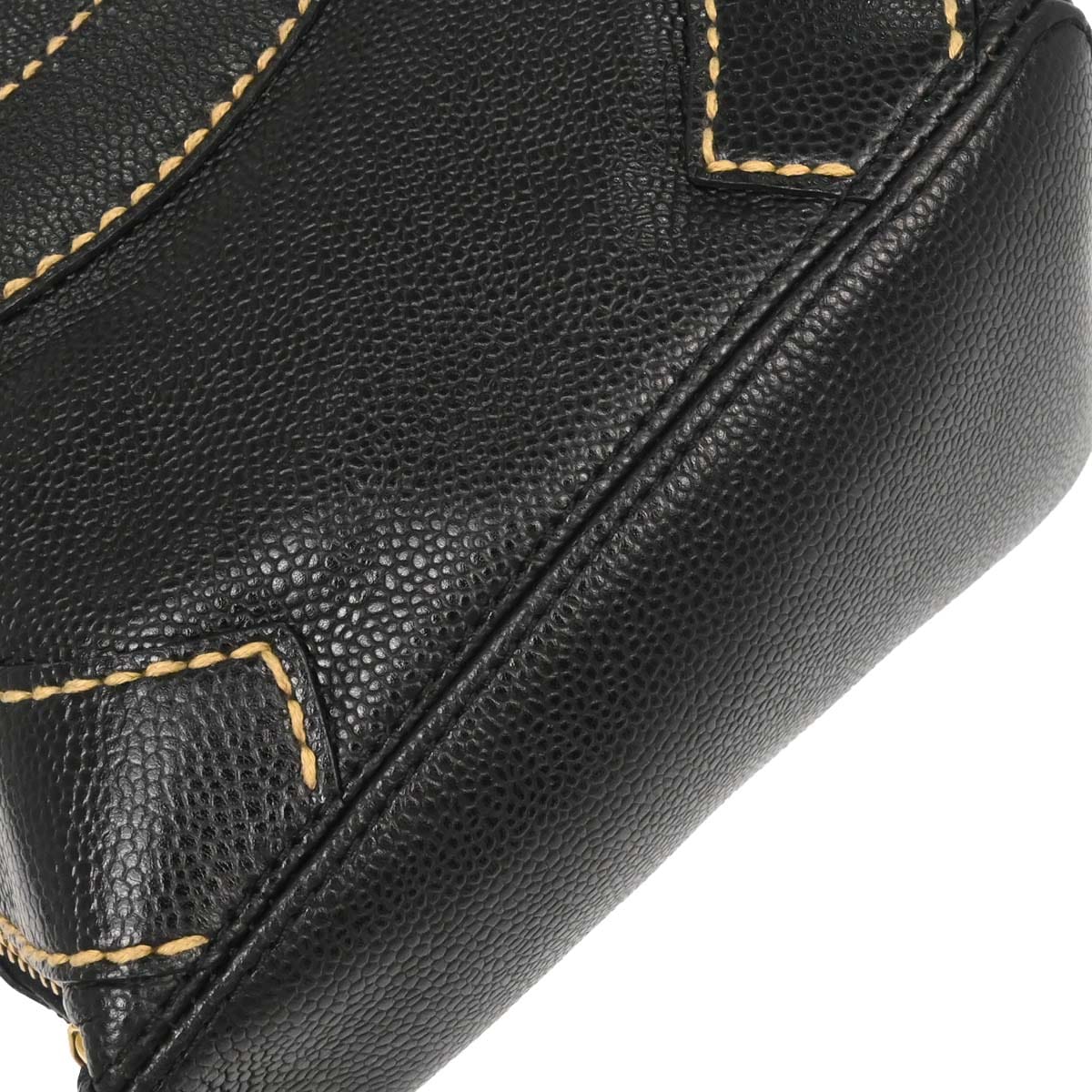 Chanel 2004 - 2005 Black Caviar Skin Handbag
