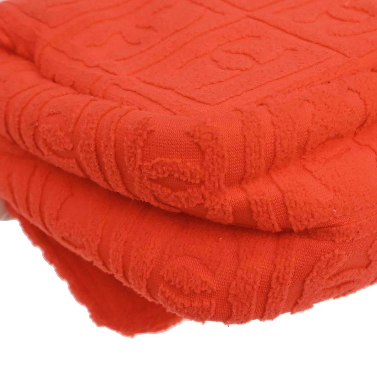 Chanel 2001 - 2003 Orange Cotton Sport Line Handbag