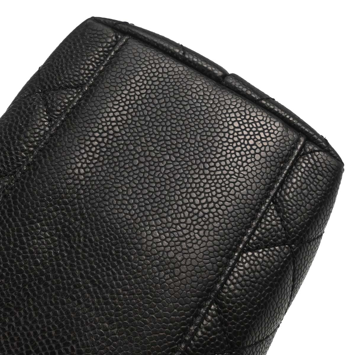 Chanel 2004 - 2005 Black Caviar Skin Top Handle Handbag