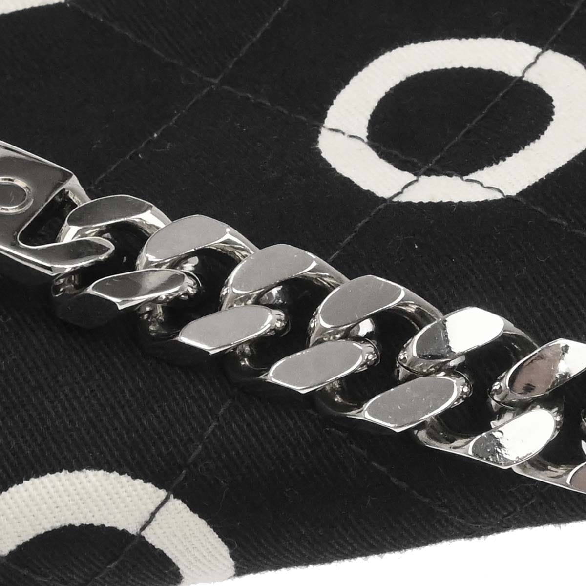 Chanel 1996 - 1997 Black Canvas Chain Handbag