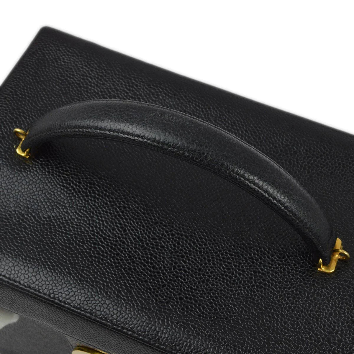 Chanel 1994 - 1996 Black Caviar Vanity 2way Shoulder Handbag