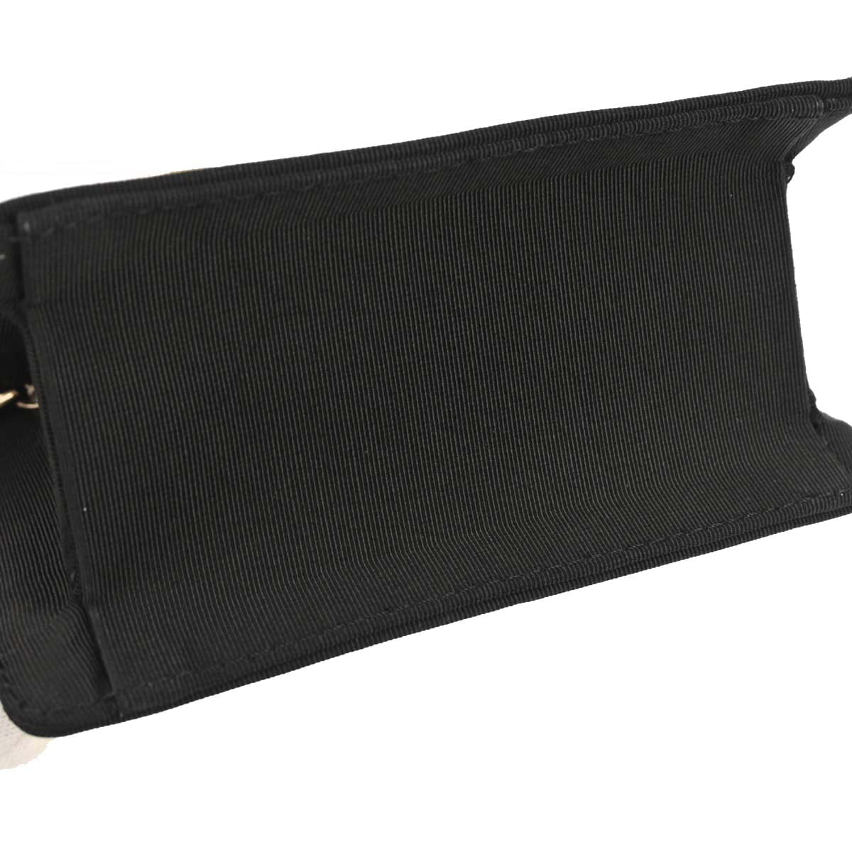 Chanel 2008 - 2009 Black Satin Mademoiselle Lock Handbag