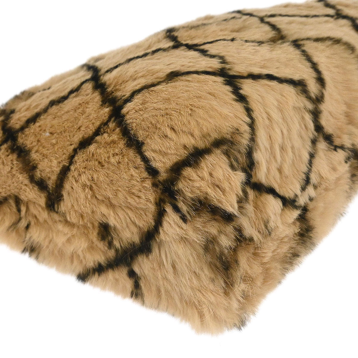 Chanel 2000 - 2002 Beige Lapin Fur Handbag