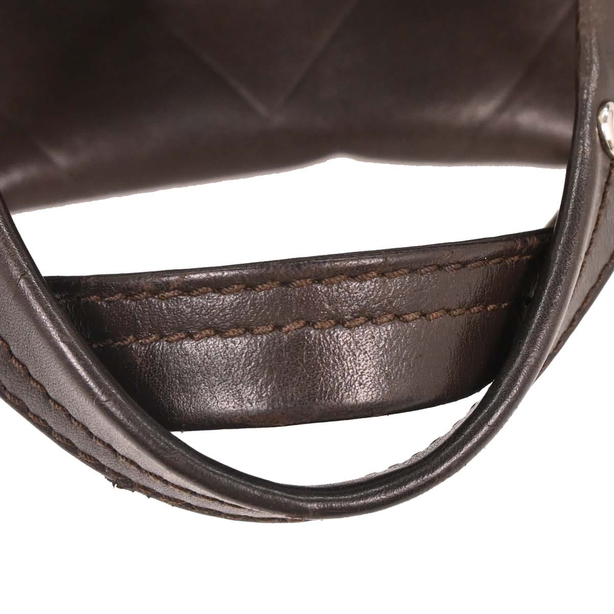 Chanel 2005 - 2006 Brown Lambskin Chevron Handbag