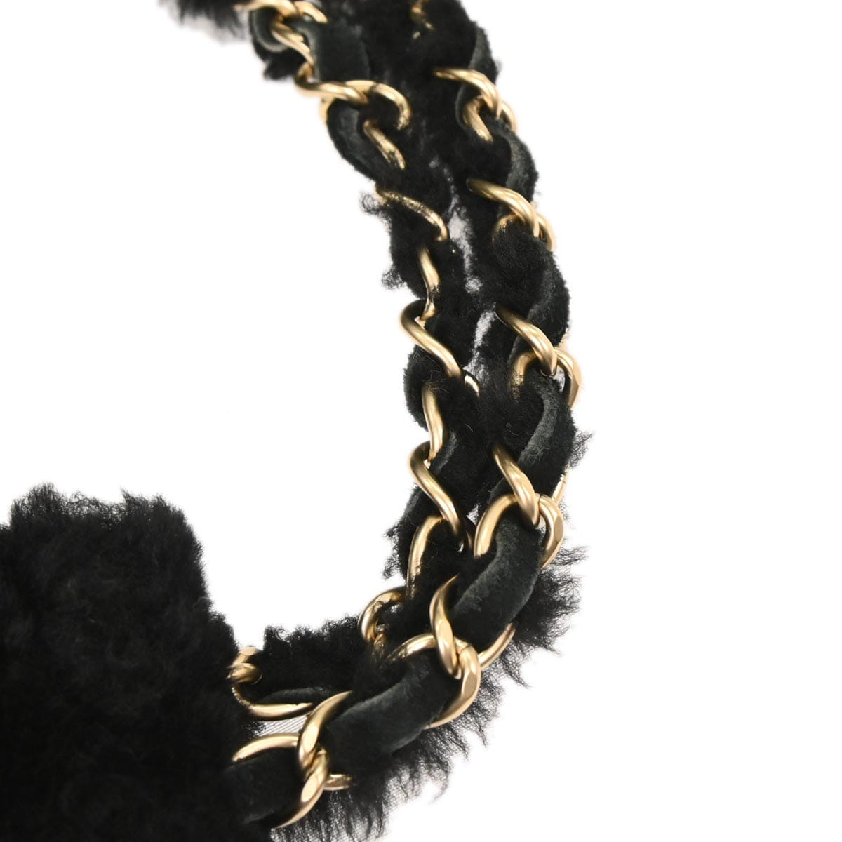 Chanel 2005 - 2006 Black Sheepskin Mouton Handbag