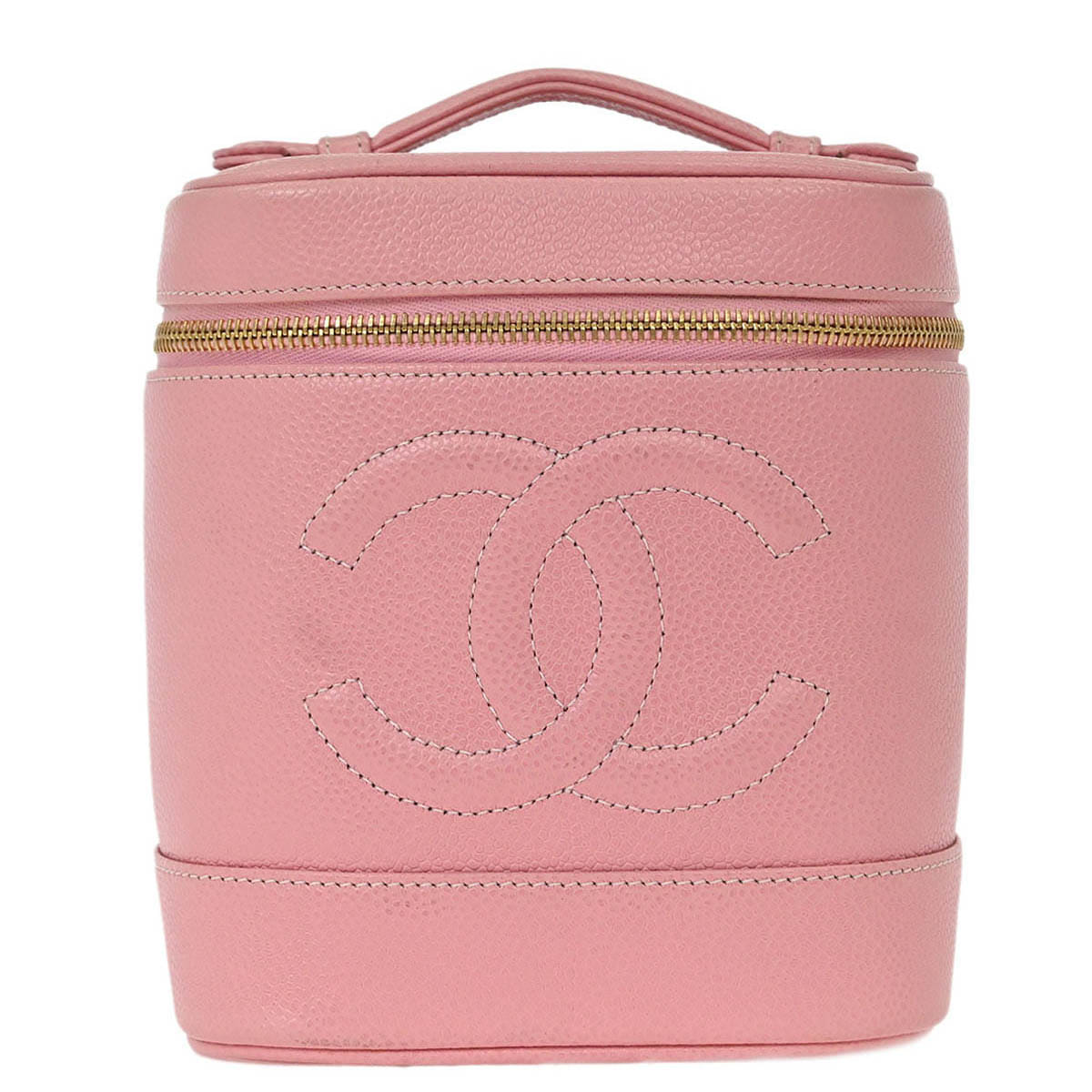 Chanel 2005 - 2006 Pink Calfskin Timeless Vanity Handbag