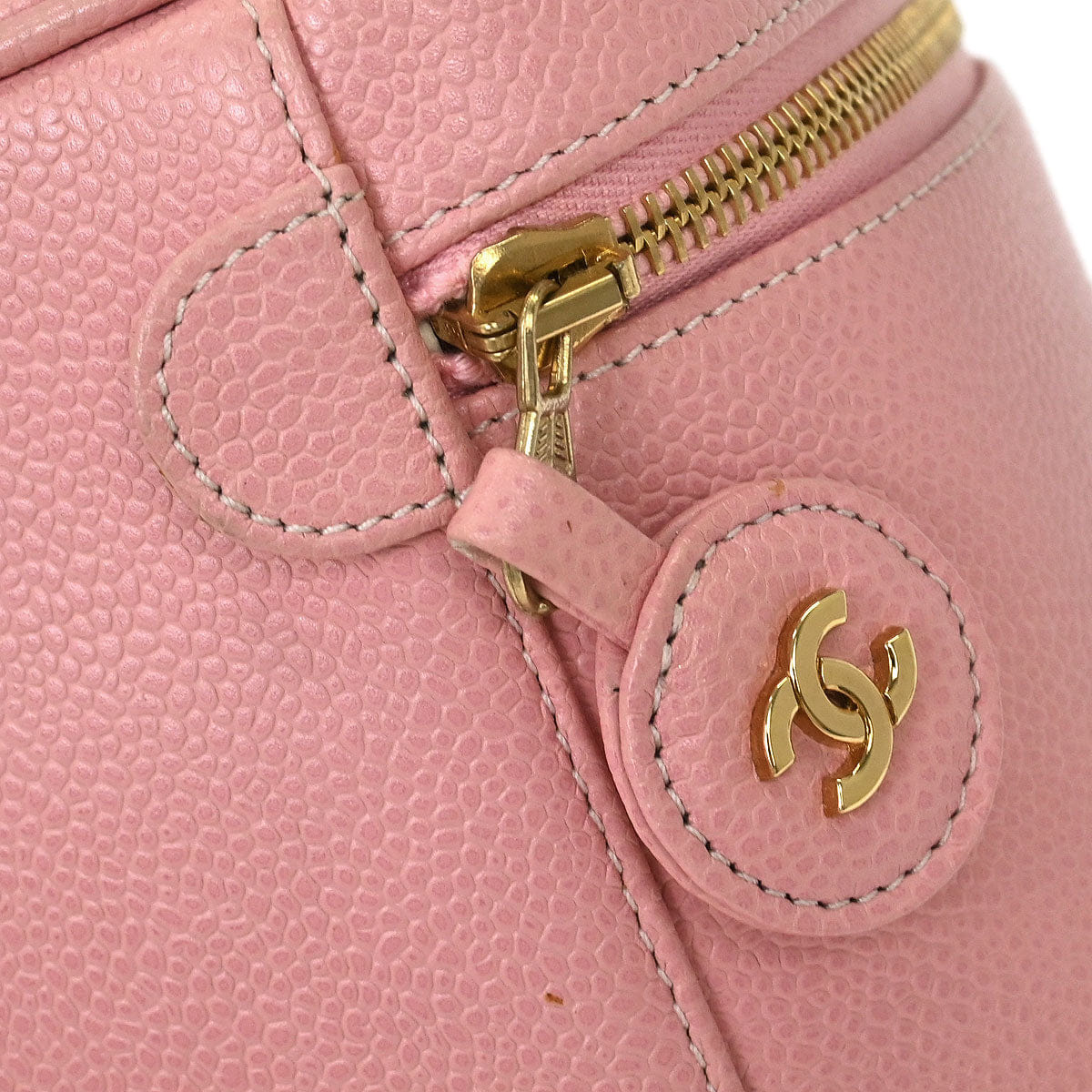 Chanel 2005 - 2006 Pink Calfskin Timeless Vanity Handbag