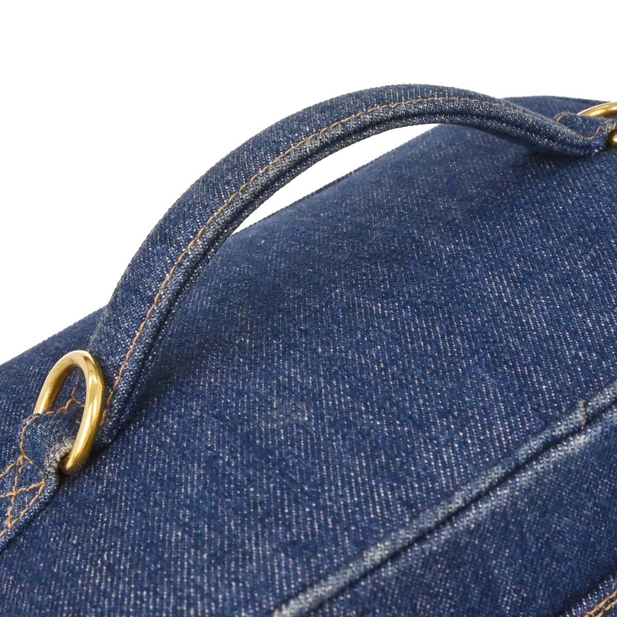 Chanel 1996 - 1997 Blue Denim Vanity 2way Shoulder Handbag