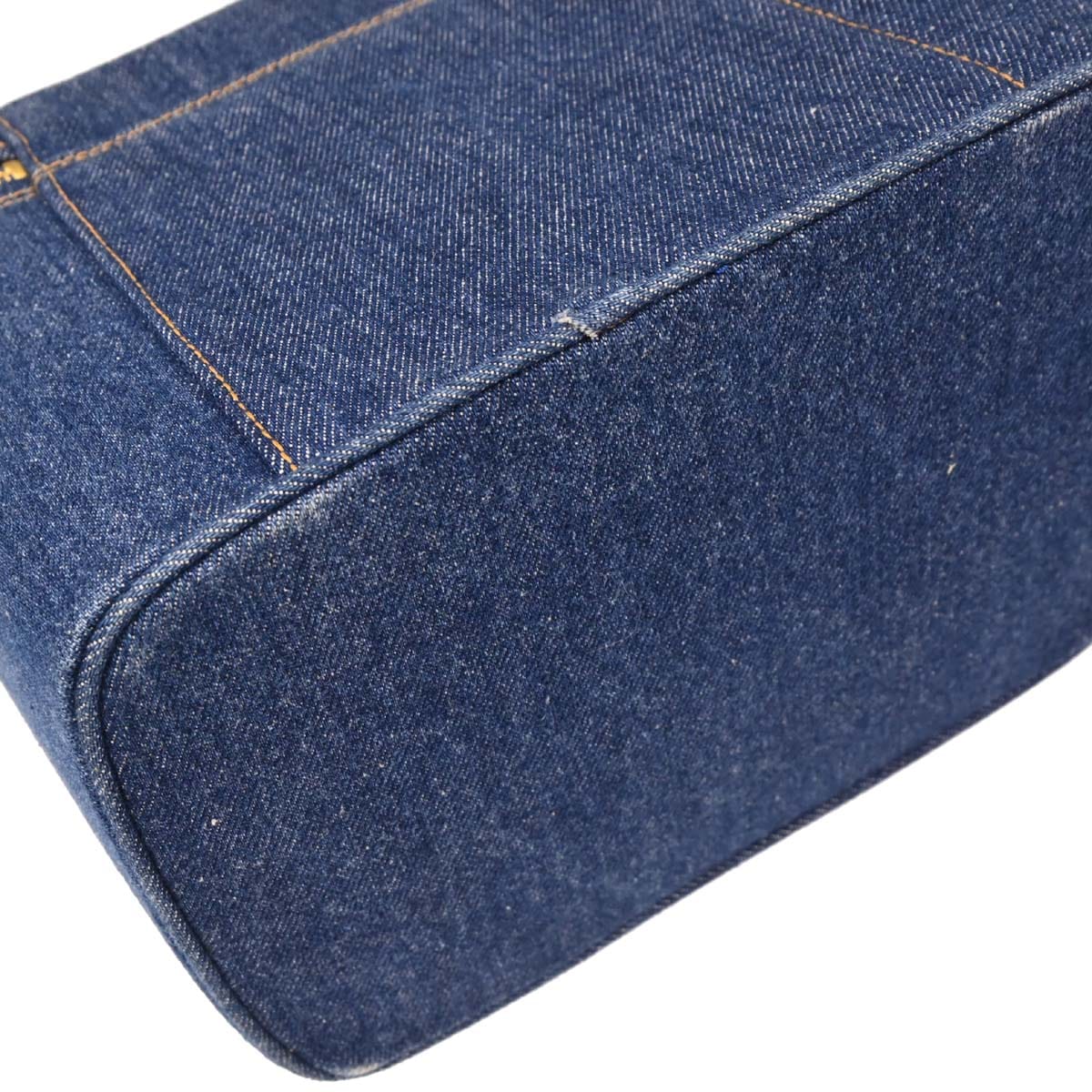 Chanel 1996 - 1997 Blue Denim Vanity 2way Shoulder Handbag