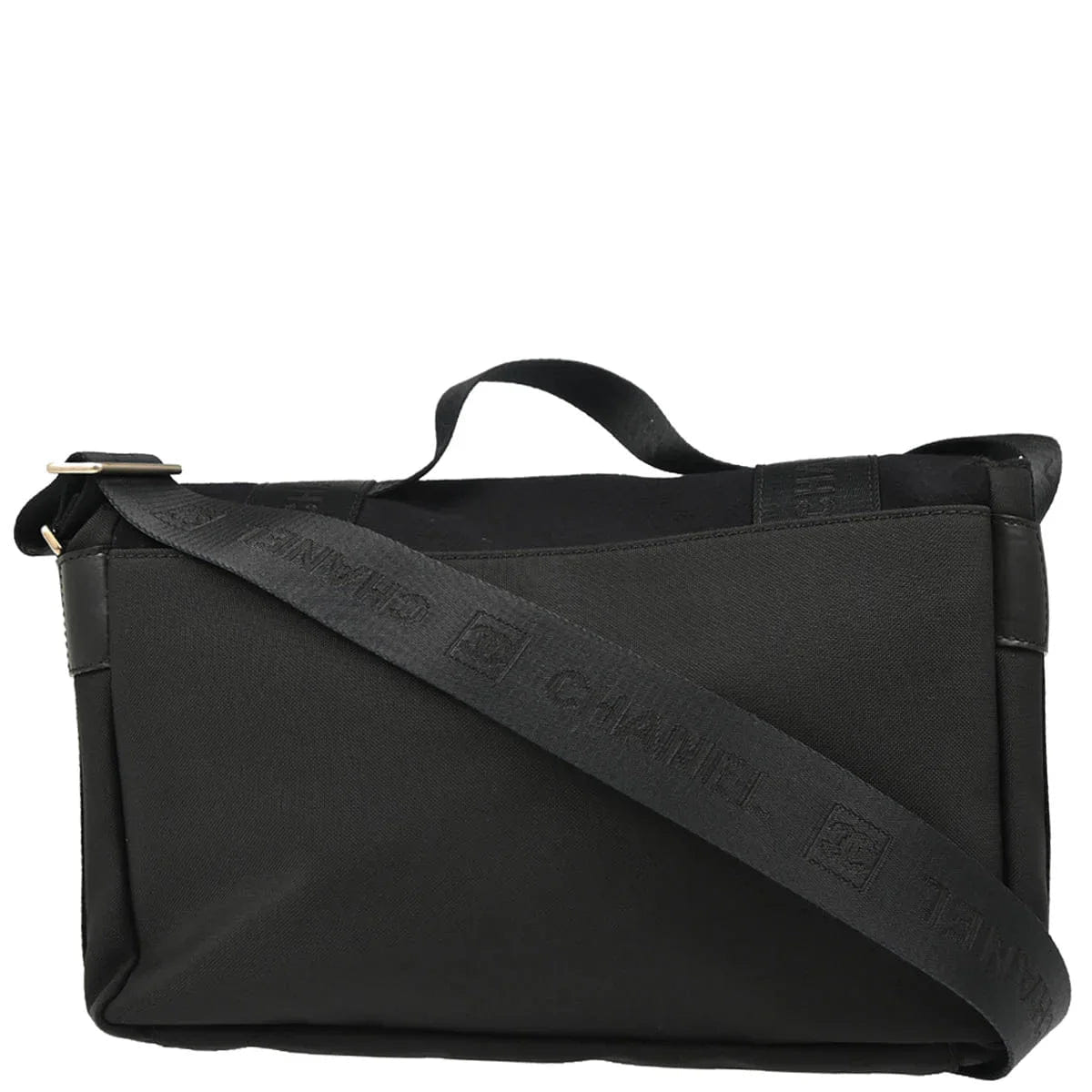 Chanel 2005 - 2006 Black Felt Nylon Sport Line 2way Shoulder Handbag