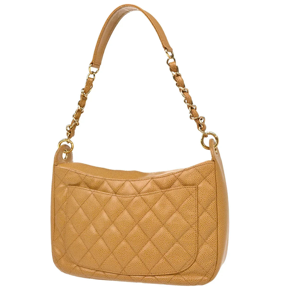 Chanel 2003 - 2004 Beige Caviar Handbag