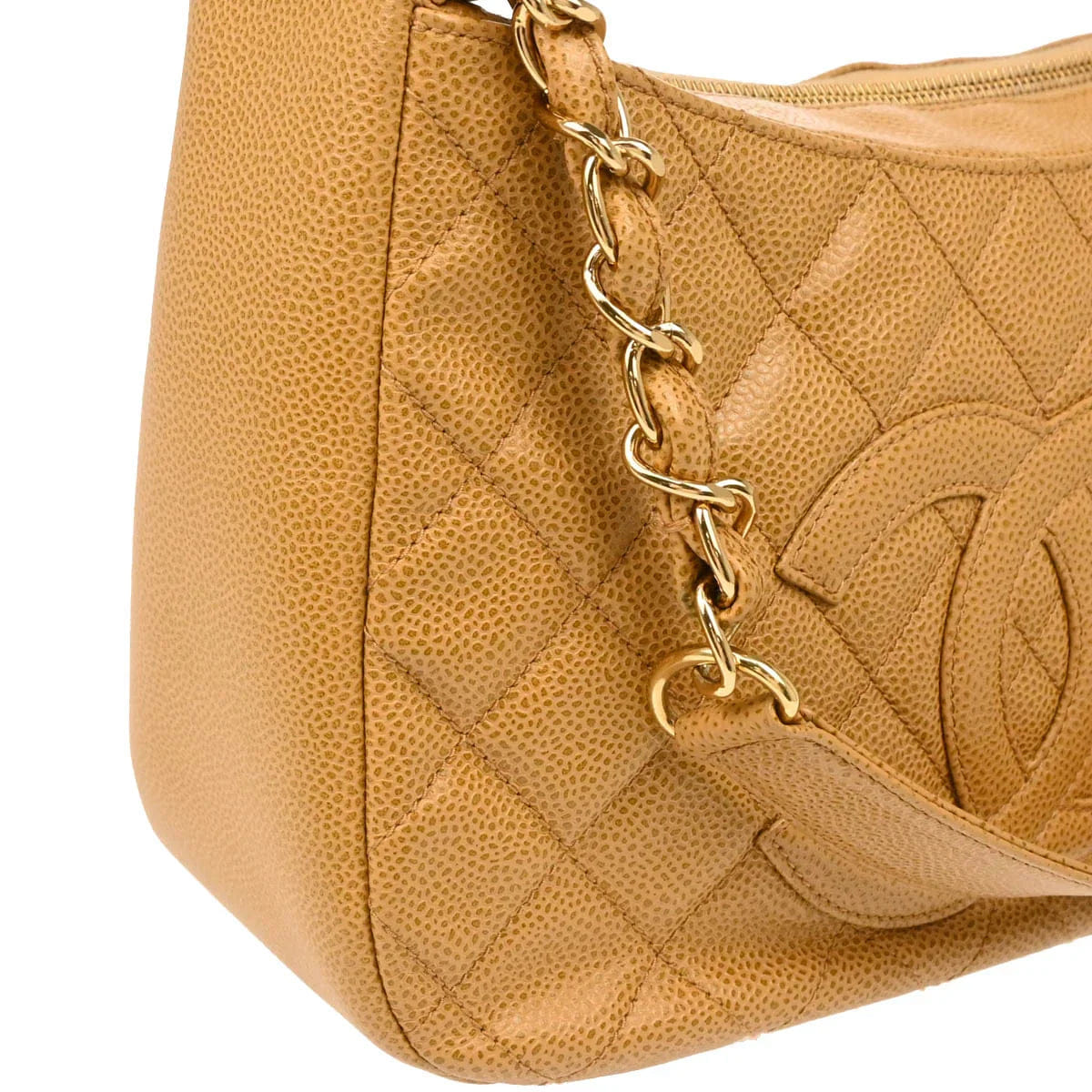 Chanel 2003 - 2004 Beige Caviar Handbag