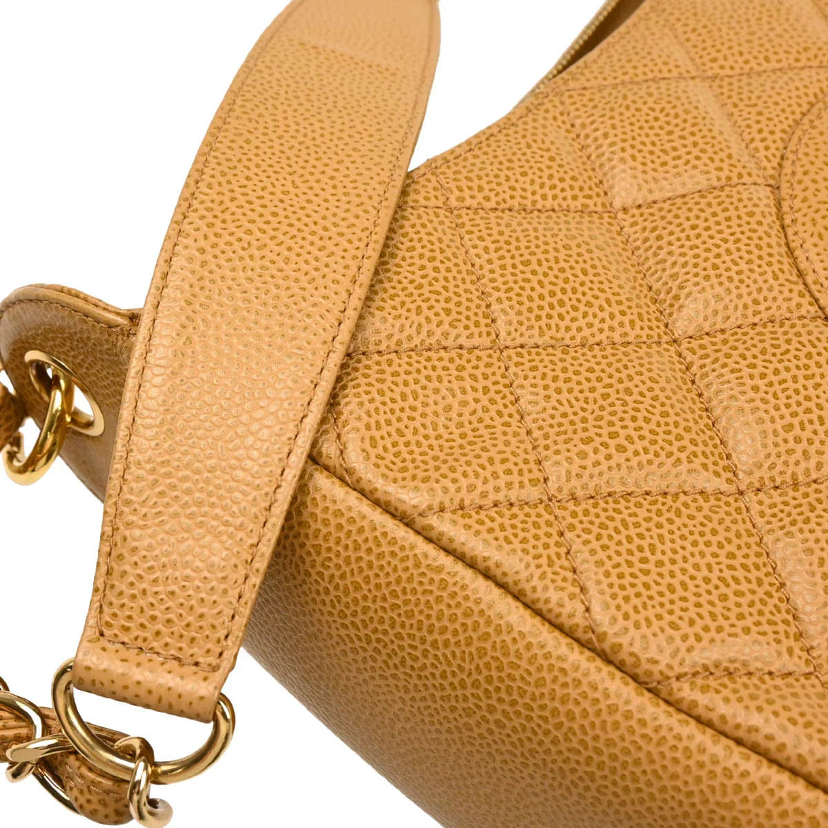 Chanel 2003 - 2004 Beige Caviar Handbag