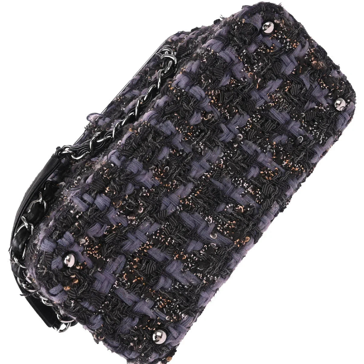 Chanel 2005 - 2006 Gray Tweed Vanity Handbag Box