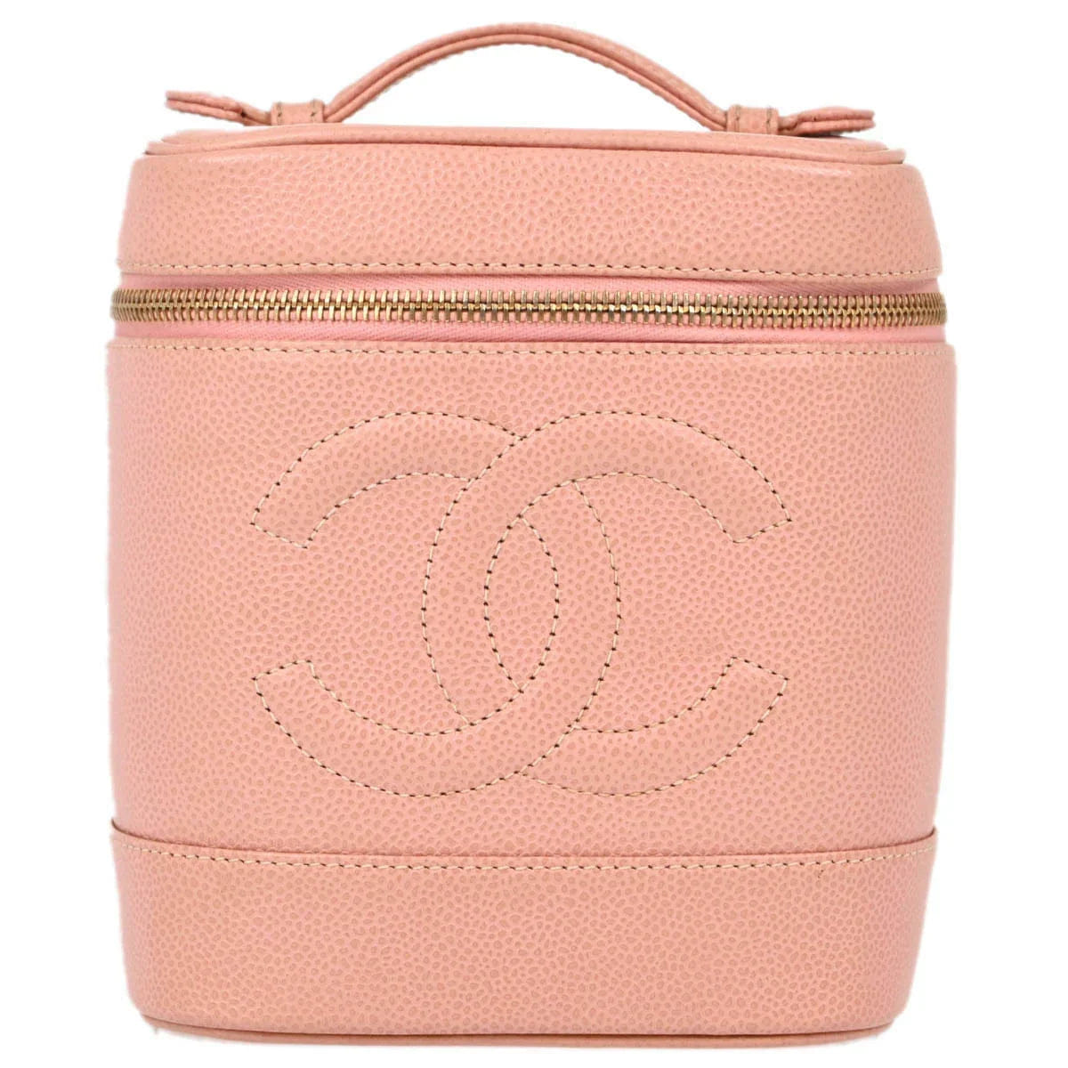 Chanel 2003 - 2004 Pink Caviar Timeless Vanity Handbag